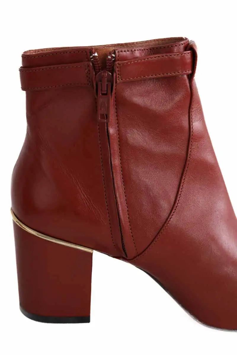 Boots Robert Clergerie Marron en Cuir