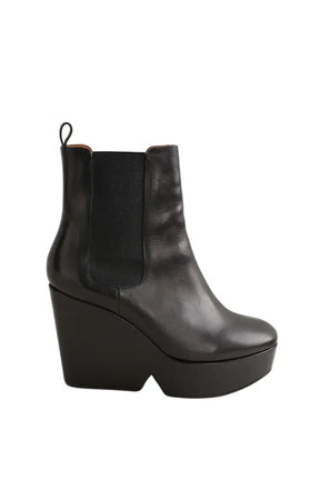 Boots Robert Clergerie Noir en Cuir, taille 40 - Seconde Main