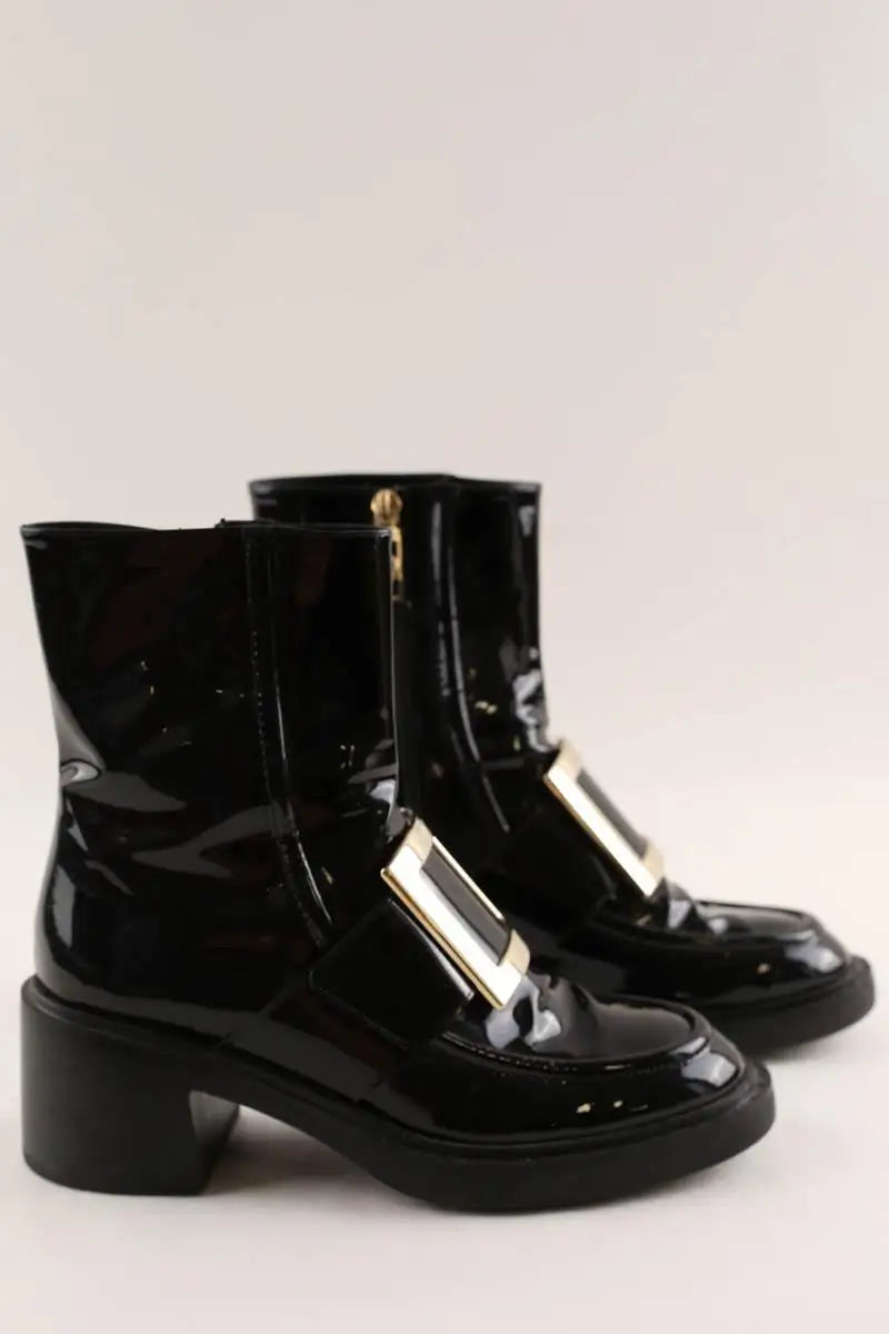 Boots Roger Vivier Noir en Cuir verni