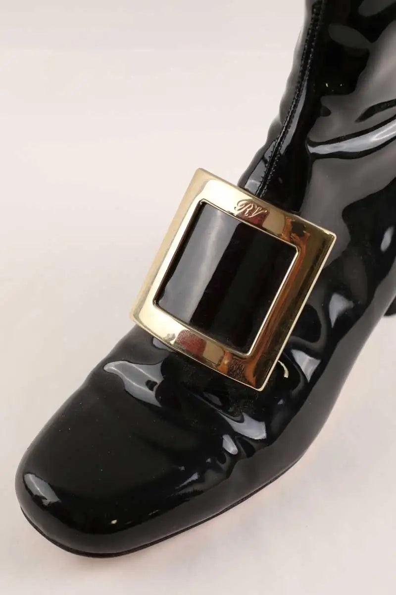 Boots Roger Vivier Noir en Cuir verni