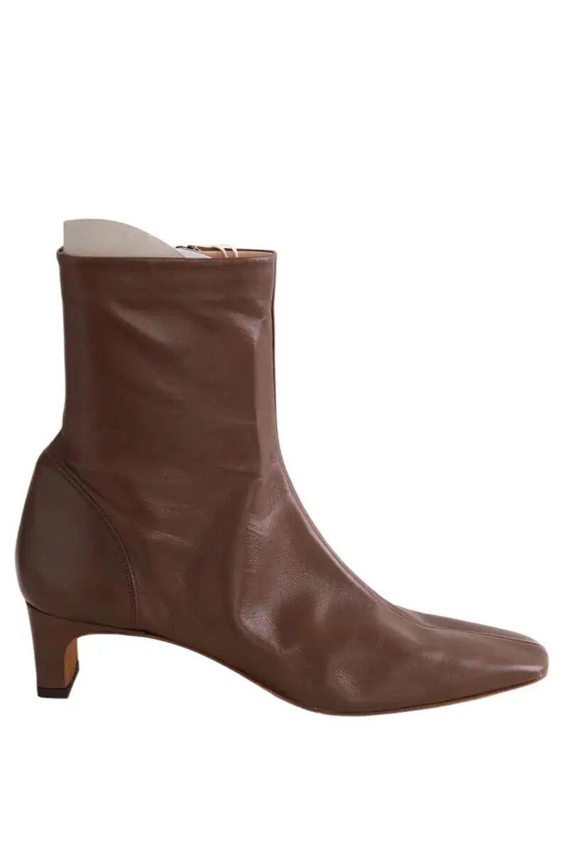 Boots Rouje Marron en Cuir, taille 41 - Seconde Main