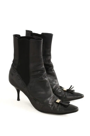 Boots Saint Laurent Noir en Cuir
