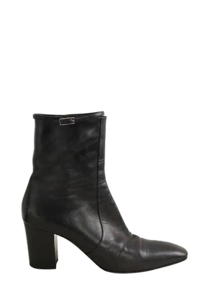 Boots Saint Laurent Noir en Cuir, taille 40 - Seconde Main