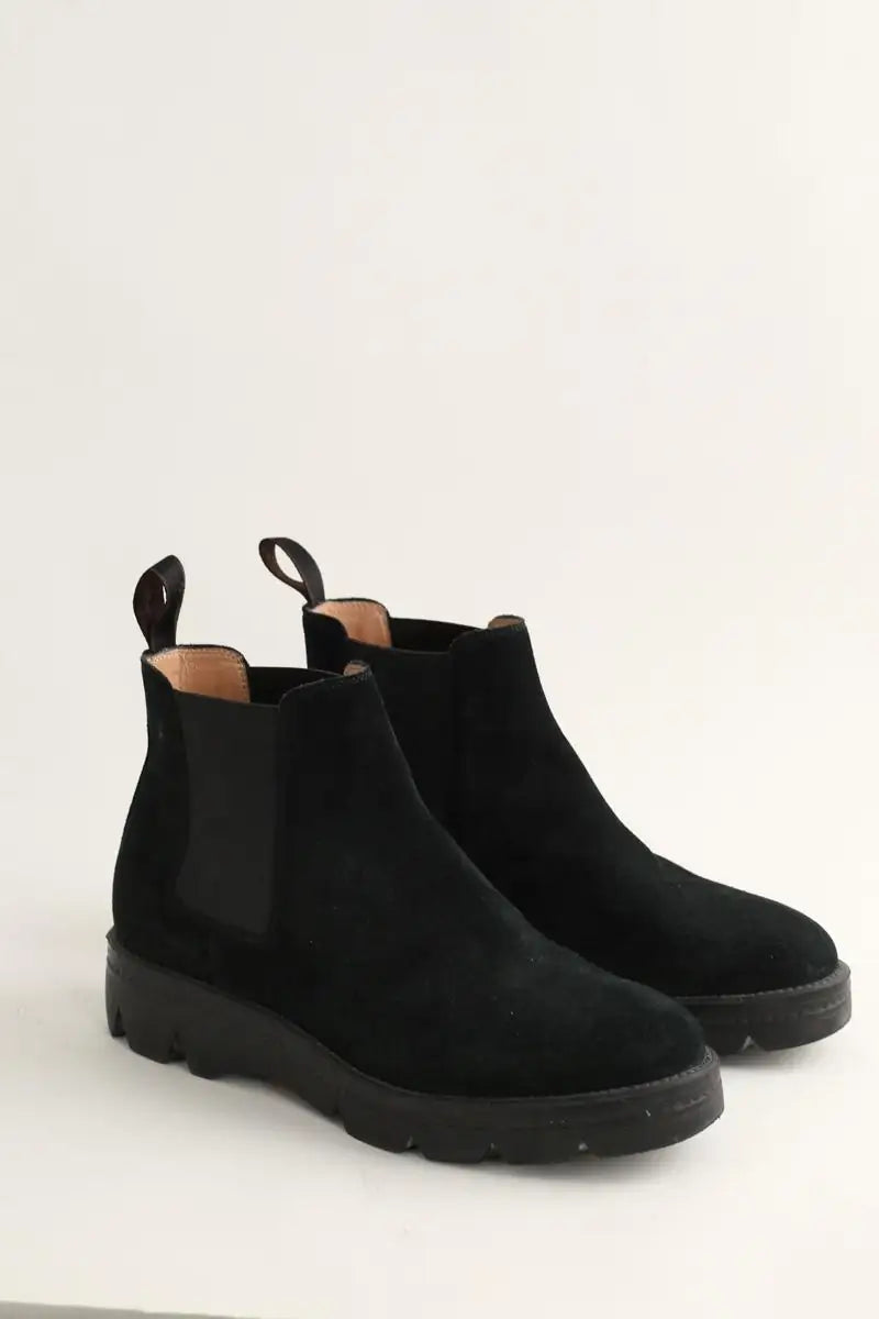 Boots Santoni Noir en Cuir