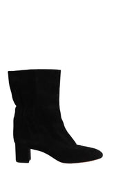 Boots Santoni Noir en Daim, taille 39 - Seconde Main