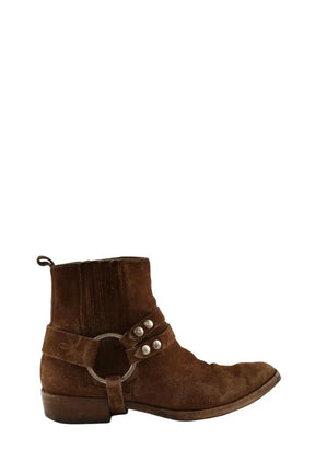 Boots Sartore Marron en Daim, taille 38 - Seconde Main