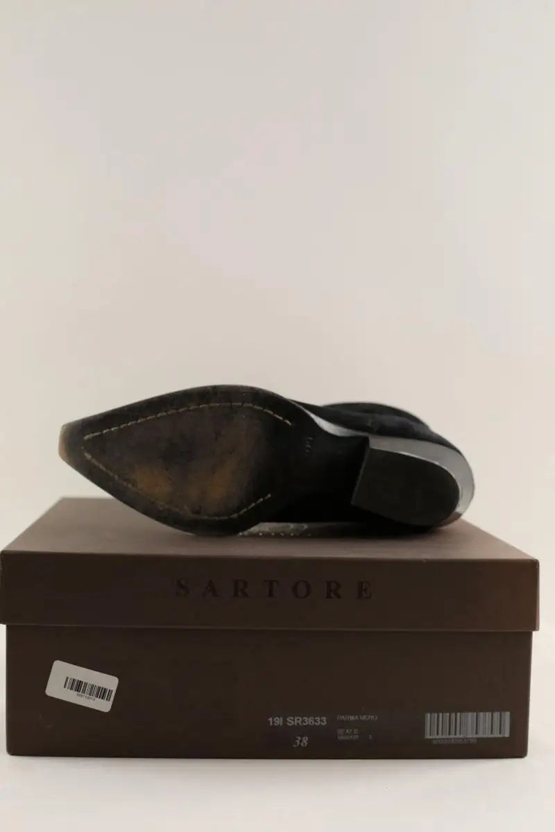 Boots Sartore Noir en Daim