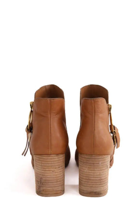 Boots See By Chloé Camel en Cuir