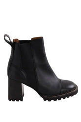 Boots See By Chloé Noir en Cuir, taille 37 - Seconde Main