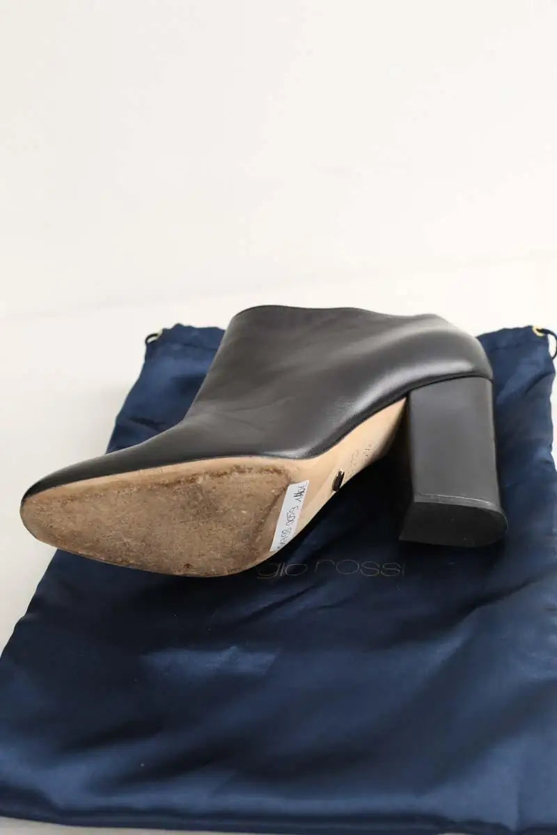 Boots Sergio Rossi Noir en Cuir