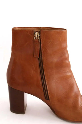 Boots Sézane Camel en Cuir