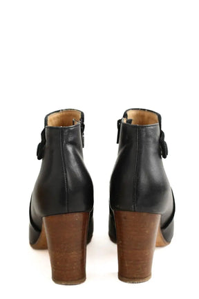 Boots Sézane Noir en Cuir