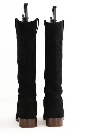 Boots Sézane Noir en Daim