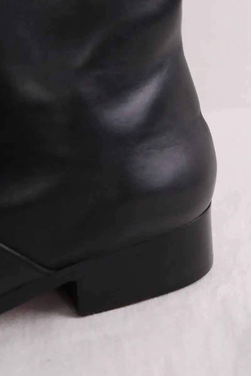 Boots Soeur Noir en Cuir