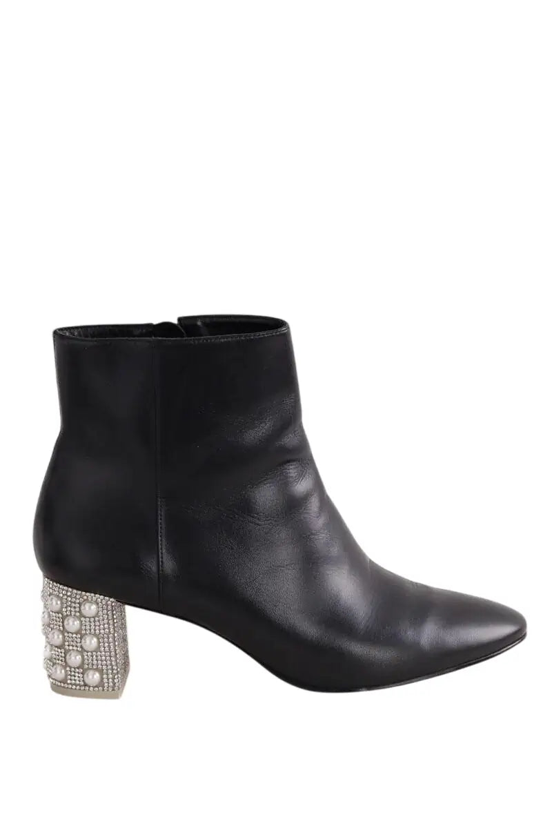 Boots Sophia Webster Noir en Cuir, taille 42 - Seconde Main