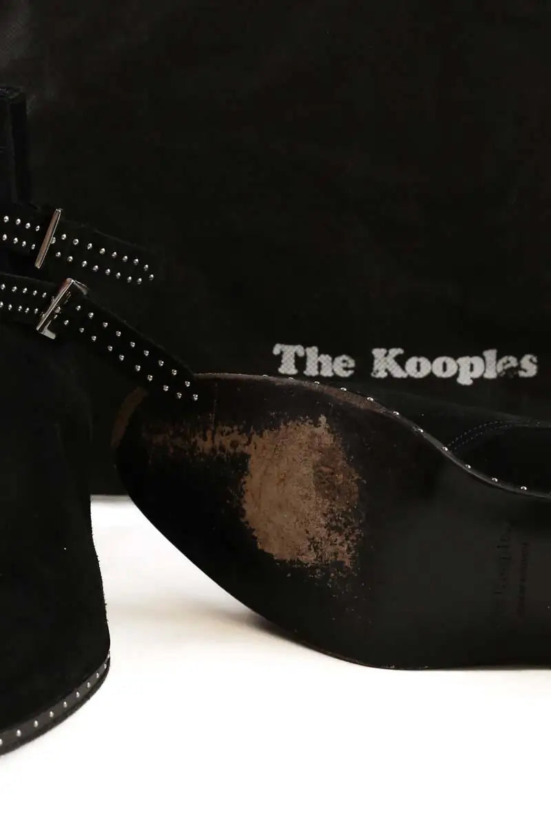 Boots The Kooples Noir en Daim