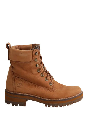Boots Timberland Camel en Cuir, taille 37 - Seconde Main