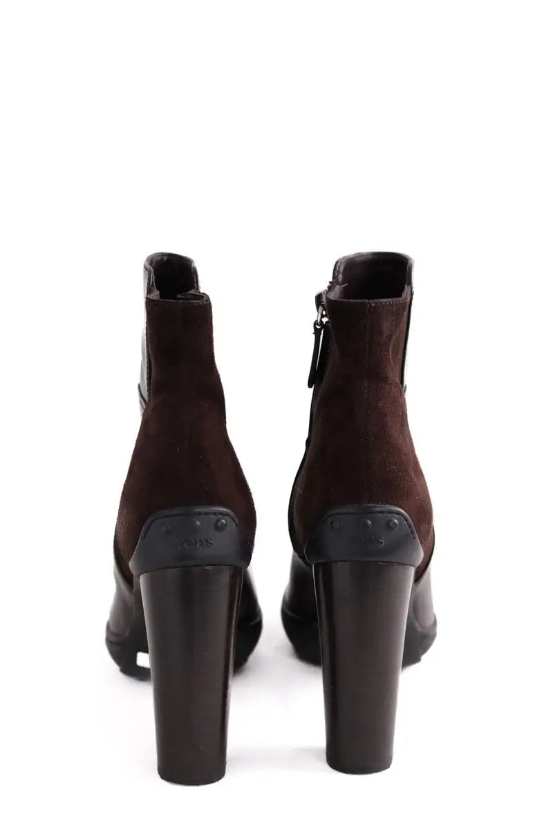 Boots Tod's Marron en Cuir
