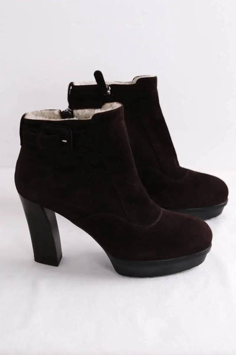 Boots Tod's Marron en Daim
