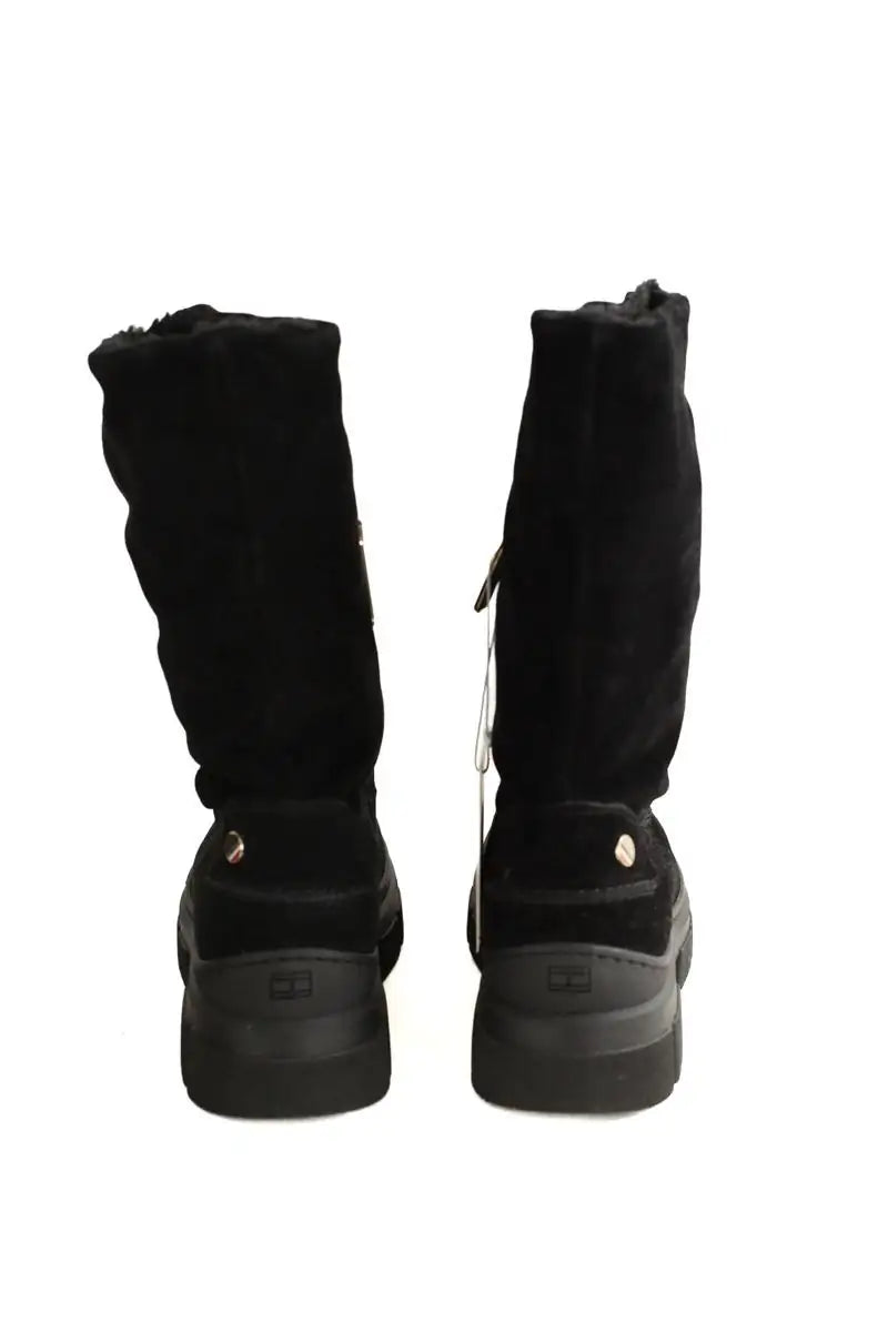Boots Tommy Hilfiger Noir en Daim