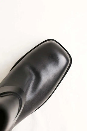 Boots Tory Burch Double T moto boot Noir en Cuir