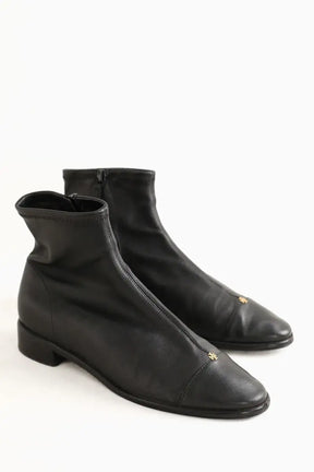 Boots Tory Burch Noir en Cuir