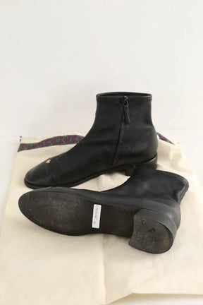 Boots Tory Burch Noir en Cuir