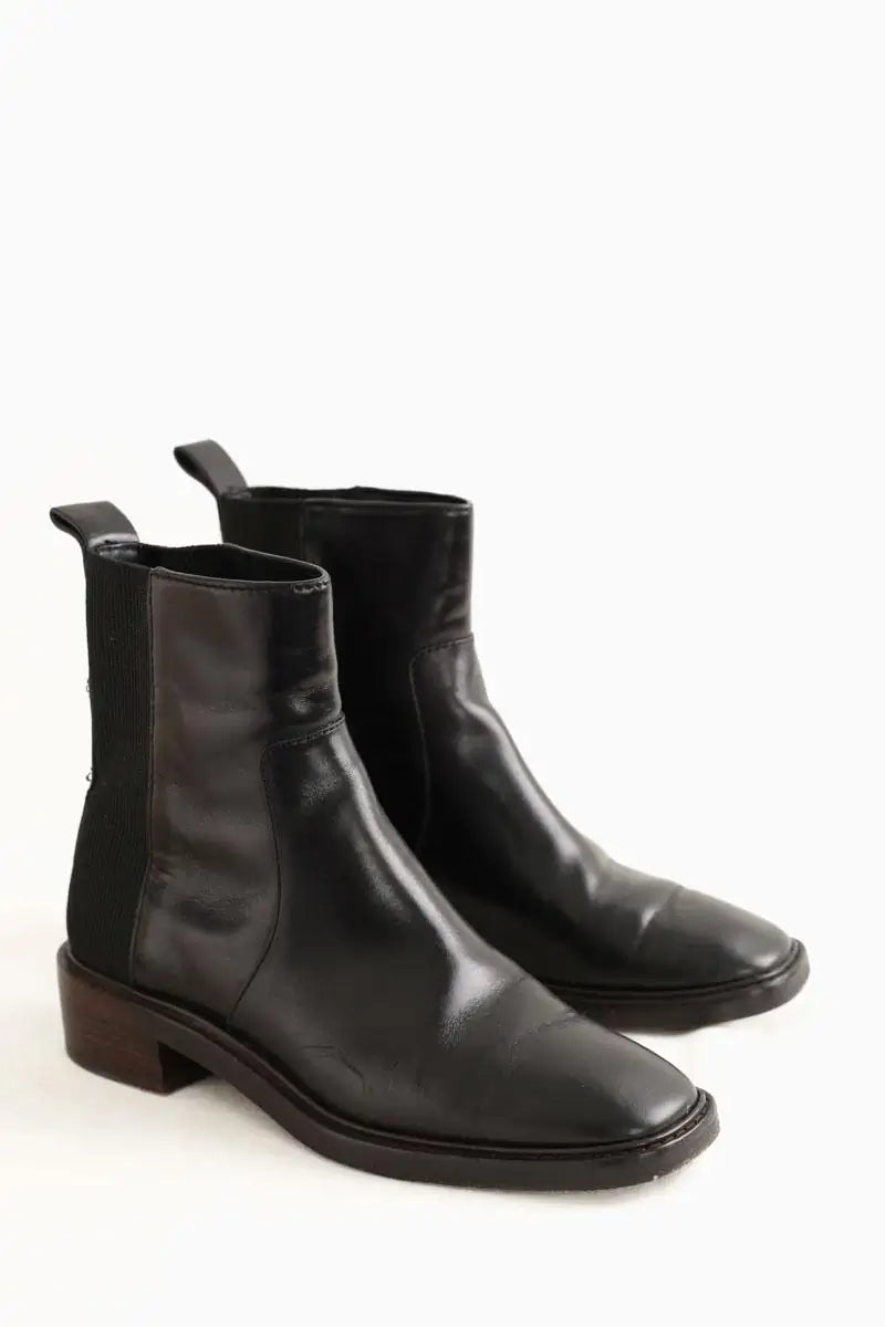 Boots Tory Burch Noir en Cuir