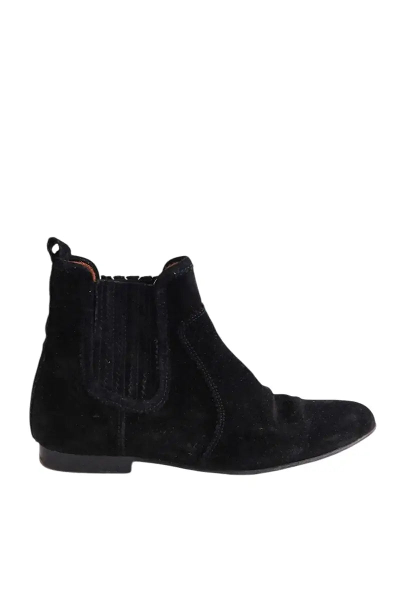 Boots Vanessa Bruno Noir en Daim, taille 37 - Seconde Main