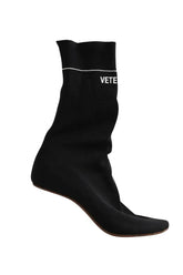 Boots VETEMENTS Noir en Tissu, taille 38 - Seconde Main