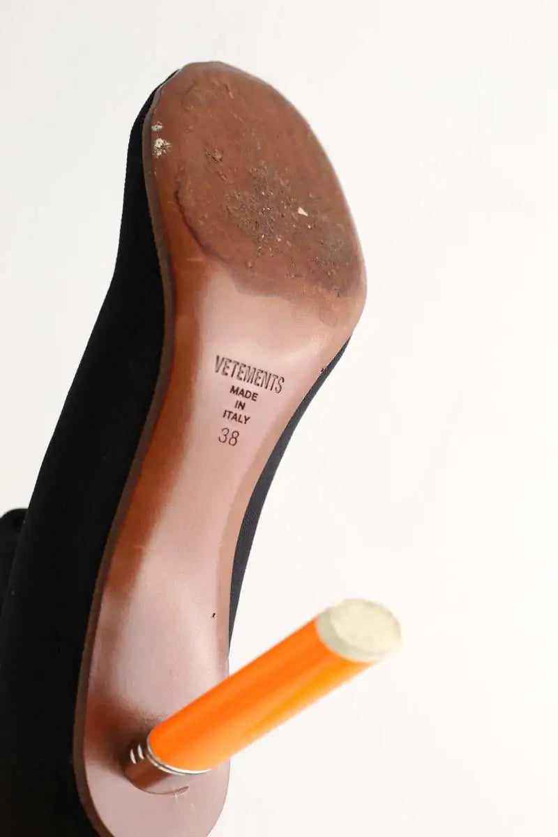 Boots VETEMENTS Noir en Tissu
