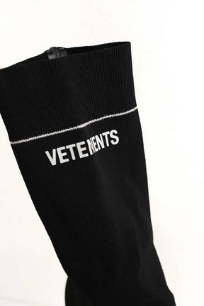 Boots VETEMENTS Noir en Tissu