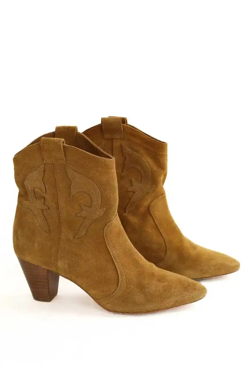 Boots western Bash Casey Camel en Daim