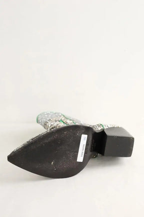 Boots western Elena Iachi Argent en Paillettes