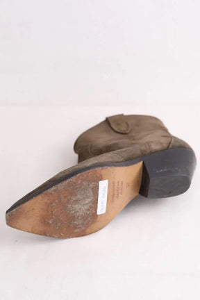 Boots western Isabel Marant Kaki en Daim