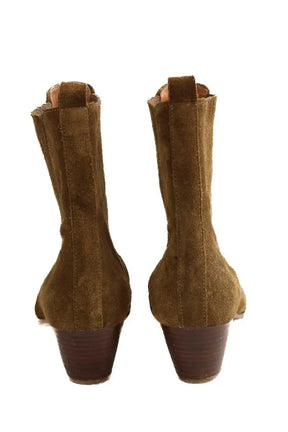 Boots western Sandro Kaki en Daim