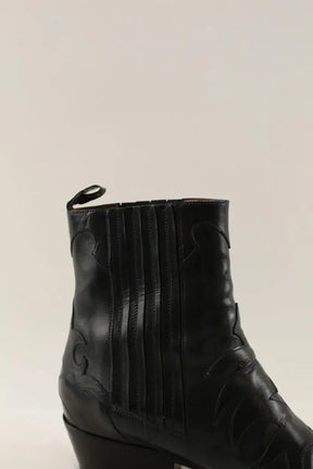 Boots western Sartore Noir en Cuir