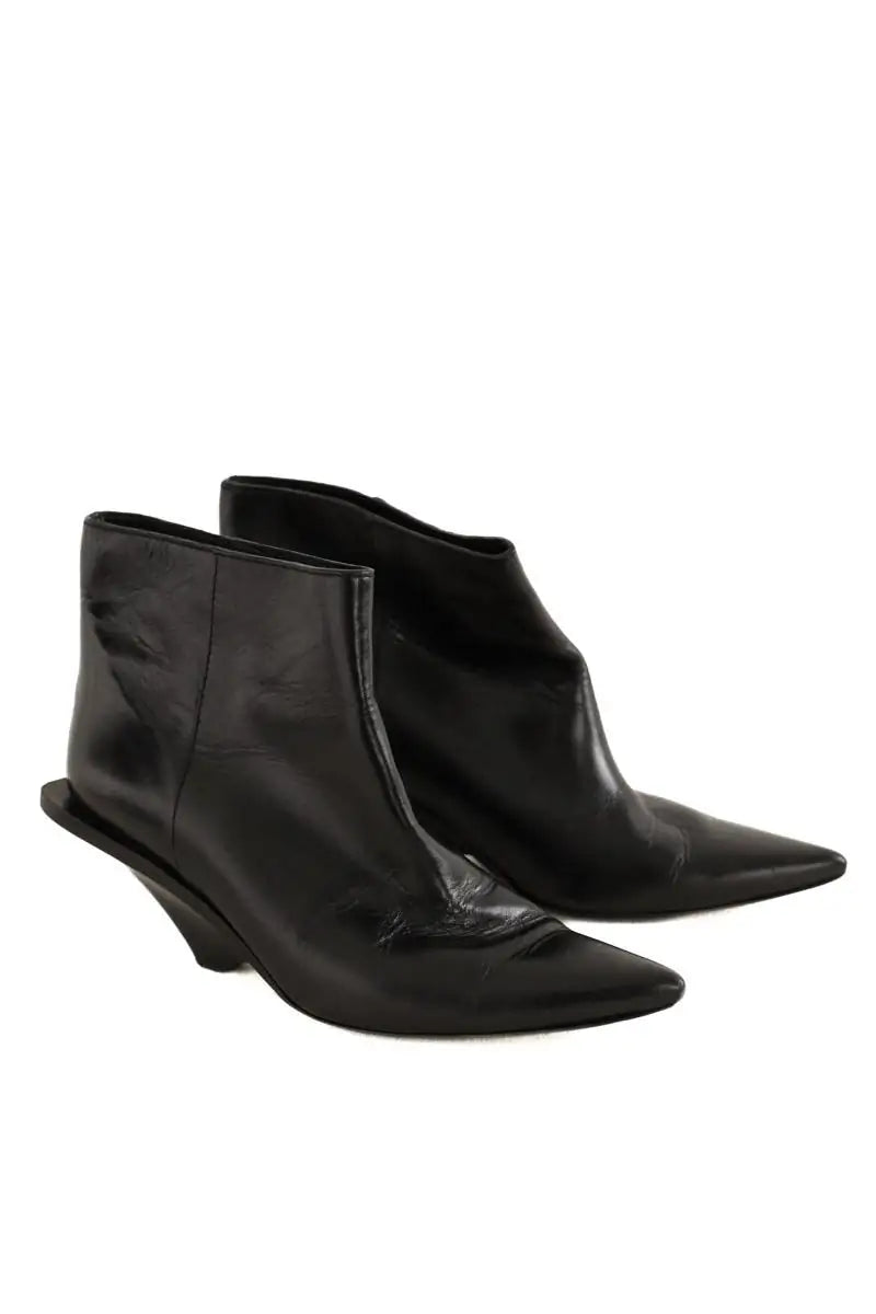 Boots Yves Saint Laurent Noir en Cuir