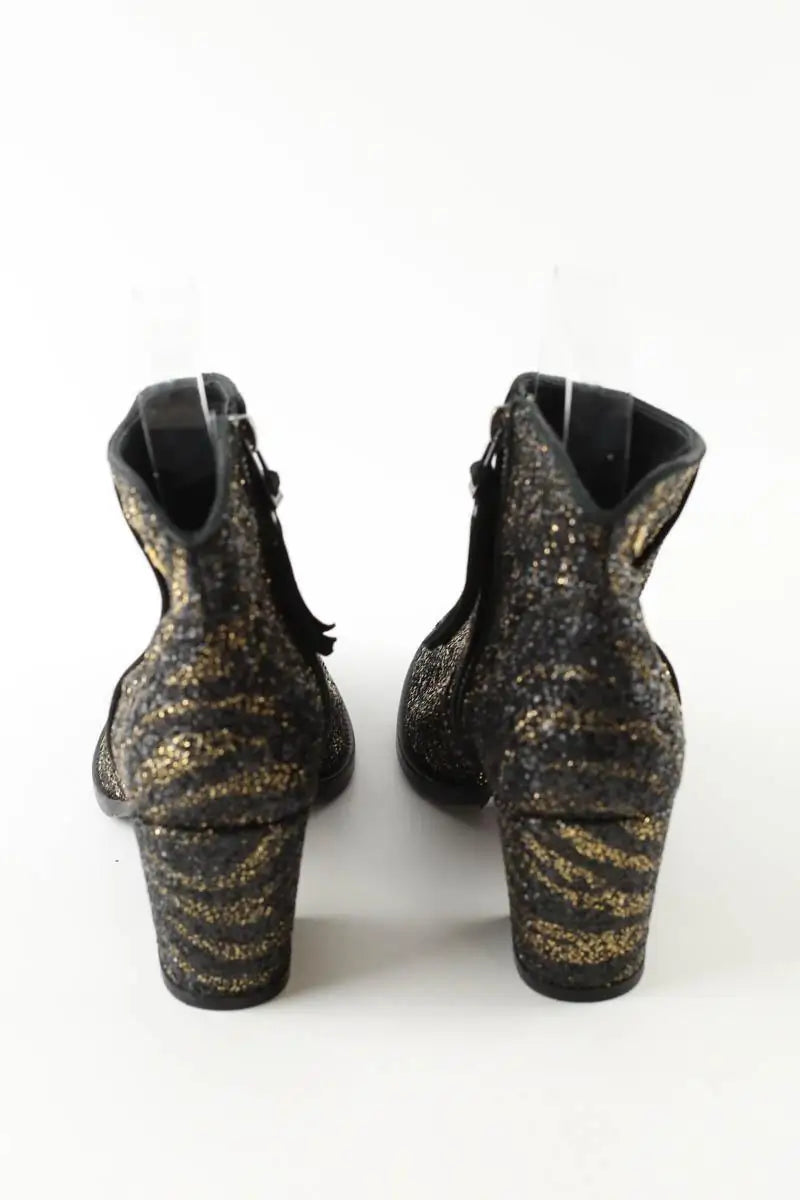 Boots Zadig & Voltaire Noir en Paillettes