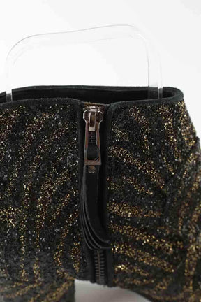Boots Zadig & Voltaire Noir en Paillettes