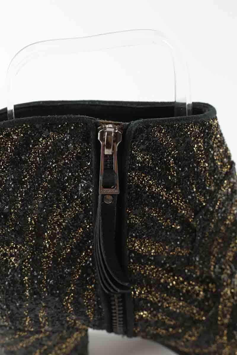 Boots Zadig & Voltaire Noir en Paillettes