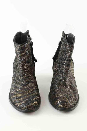 Boots Zadig & Voltaire Noir en Paillettes