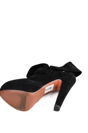 Bottes Alaïa Noir en Daim