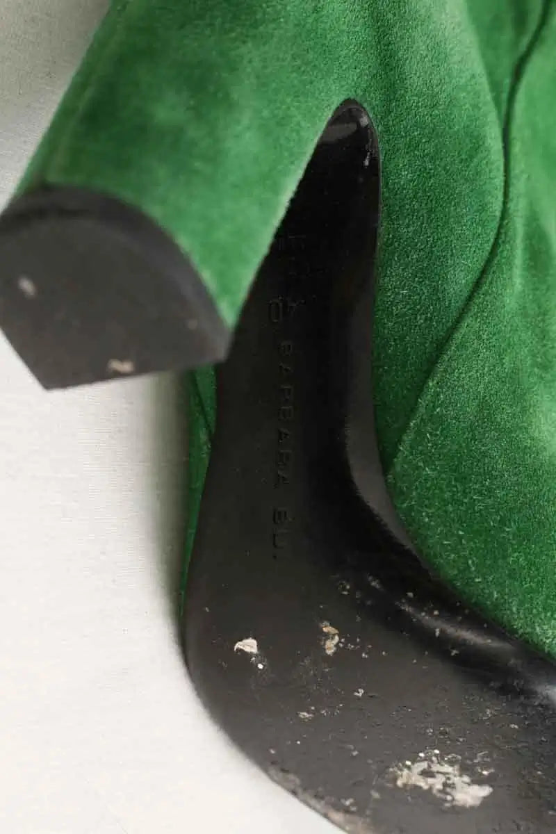 Bottes Barbara Bui Vert en Daim