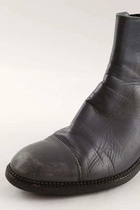 Bottes Chanel Gris en Cuir