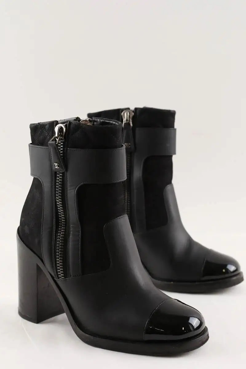Bottes Chanel Noir en Cuir