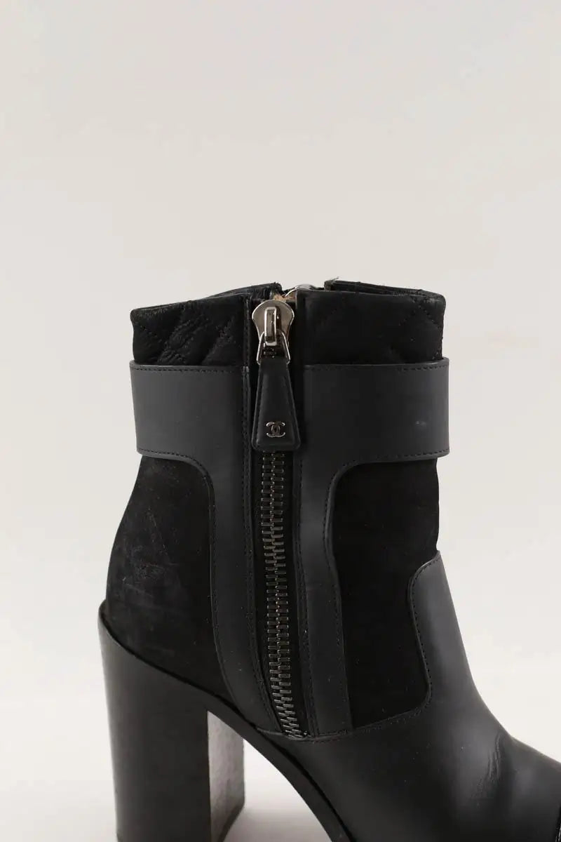 Bottes Chanel Noir en Cuir