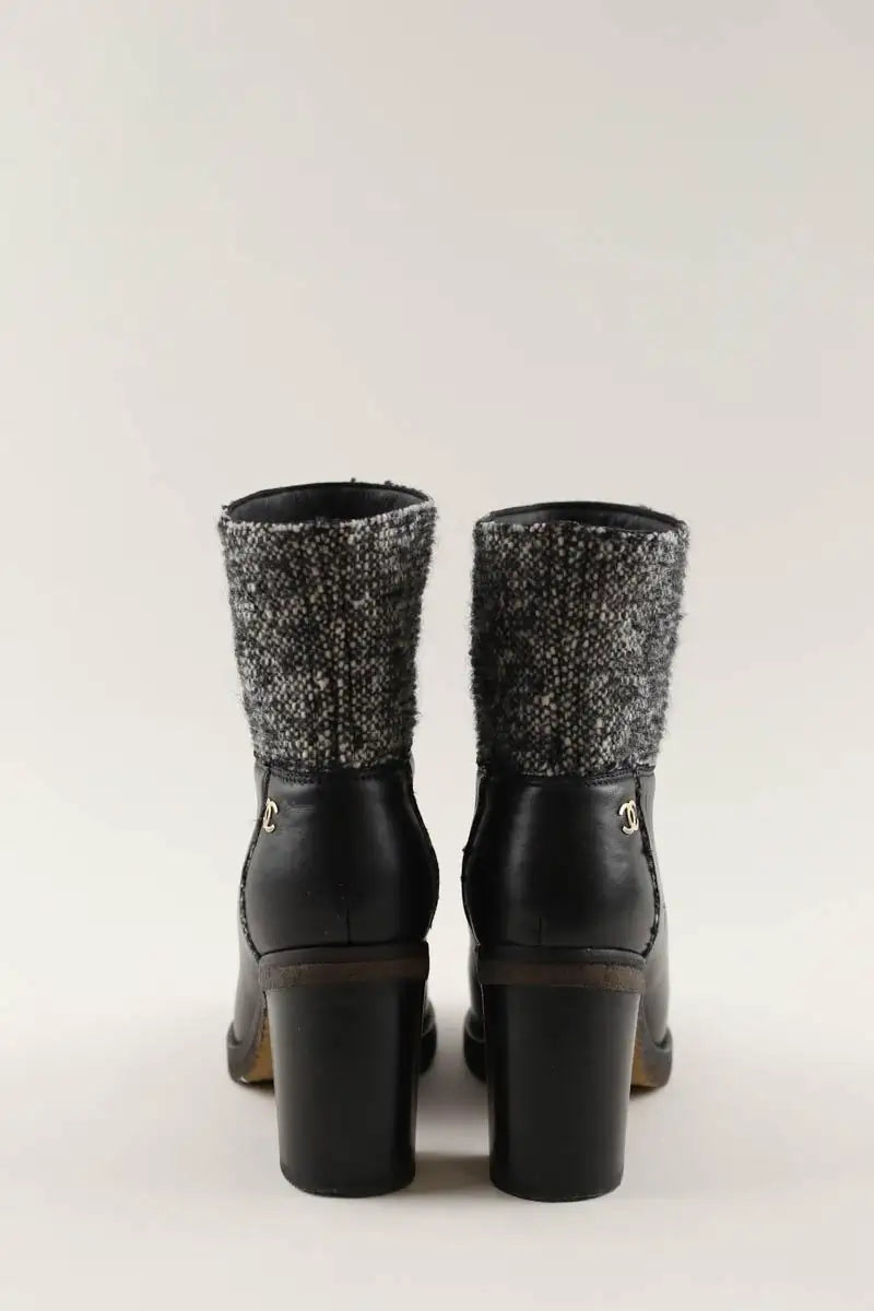 Bottes Chanel Noir en Cuir