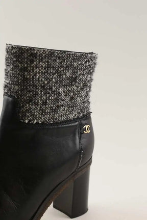 Bottes Chanel Noir en Cuir