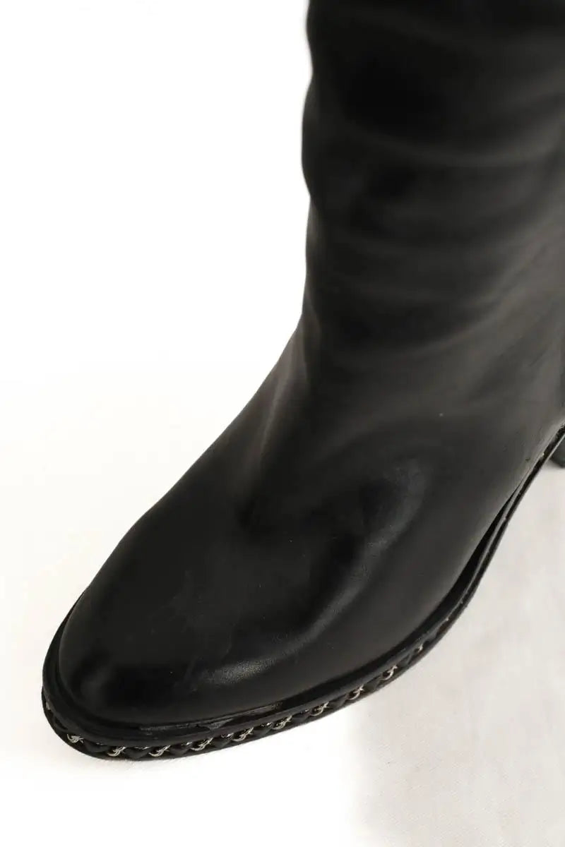 Bottes Chanel Noir en Cuir